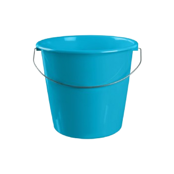 Bote azul de jarcería